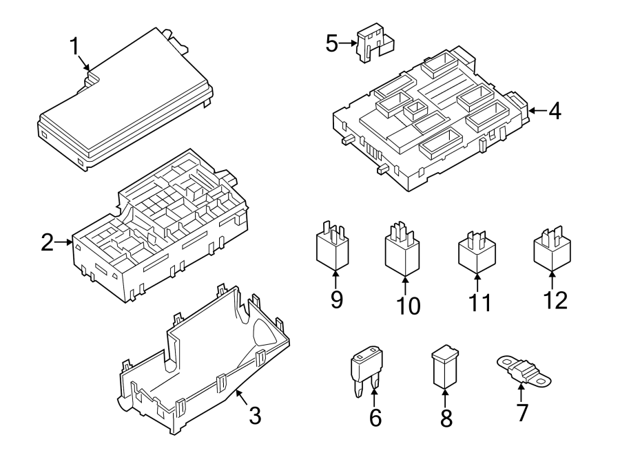 Diagram FUSE & RELAY. for your 1991 Ford Bronco   