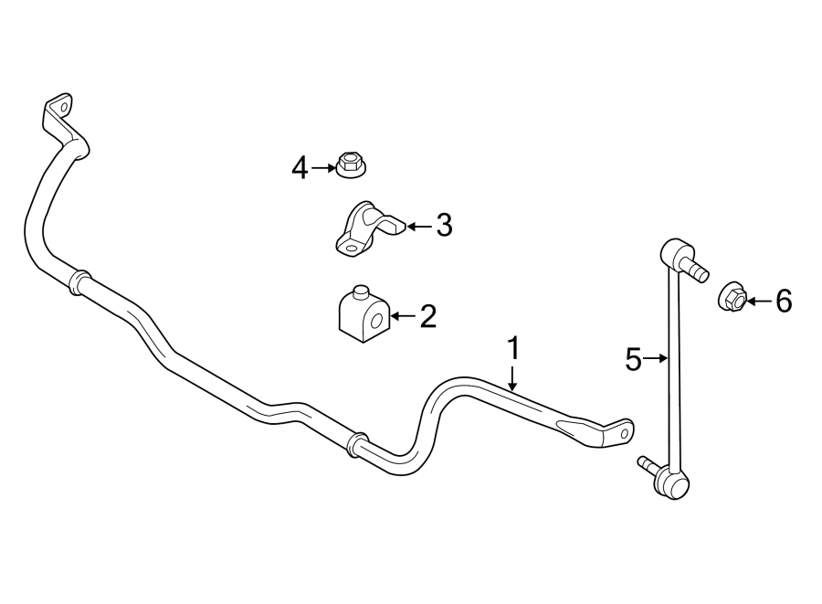 Diagram FRONT SUSPENSION. STABILIZER BAR & COMPONENTS. for your 2009 Ford F-150 4.6L V8 A/T 4WD XLT Crew Cab Pickup Stepside 