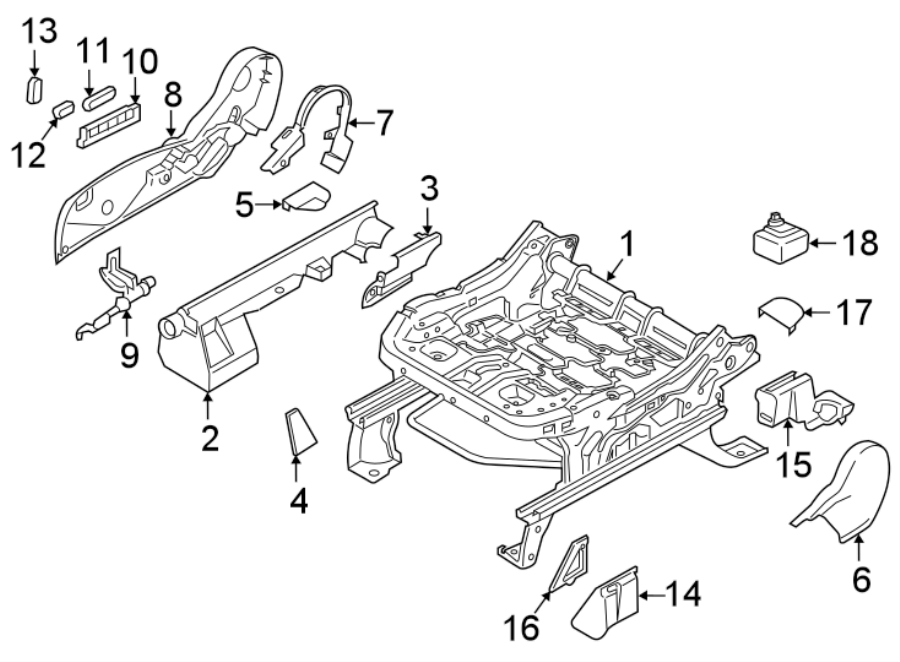 Diagram SEATS & TRACKS. TRACKS & COMPONENTS. for your 1997 Ford Expedition   