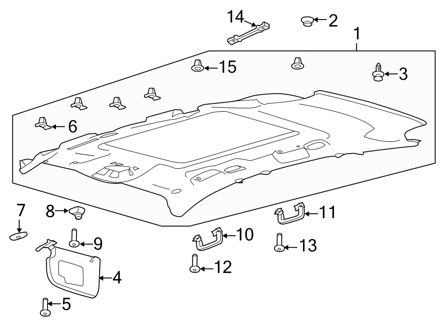 Diagram INTERIOR TRIM. for your 2009 Lincoln MKZ   