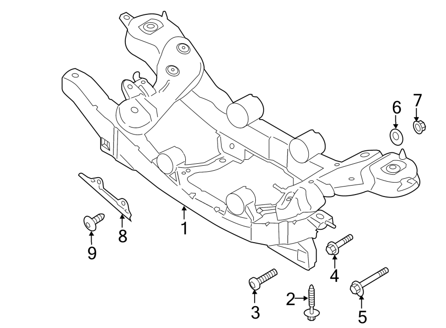 Diagram REAR SUSPENSION. SUSPENSION MOUNTING. for your 2018 Ford F-150 3.5L EcoBoost V6 A/T 4WD XL Crew Cab Pickup Fleetside 