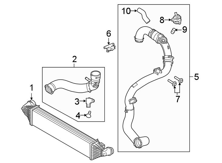 Diagram Intercooler. for your Ford Escape  