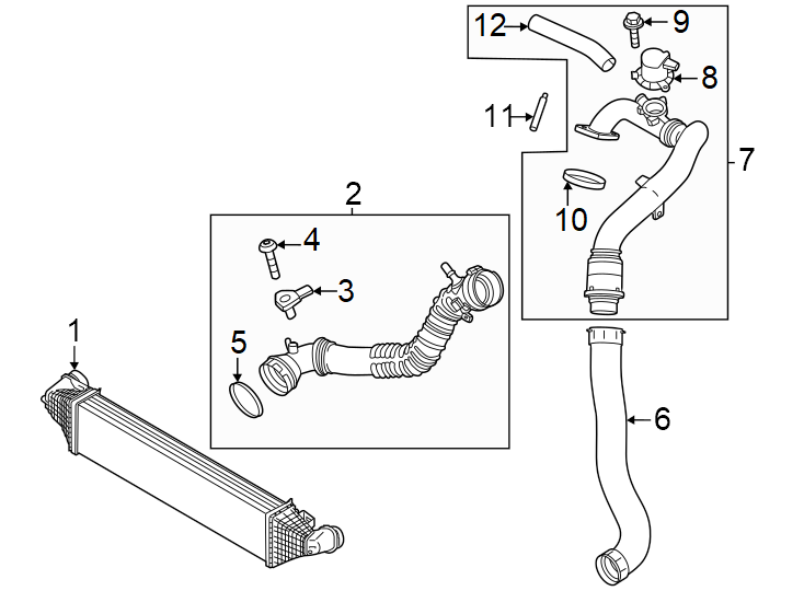 Diagram Intercooler. for your 2009 Lincoln MKZ   