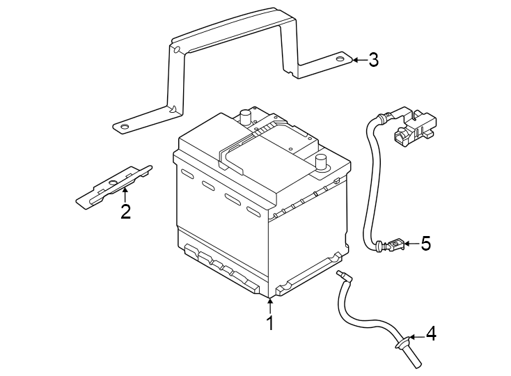 Diagram Battery. for your 2011 Lincoln MKZ   