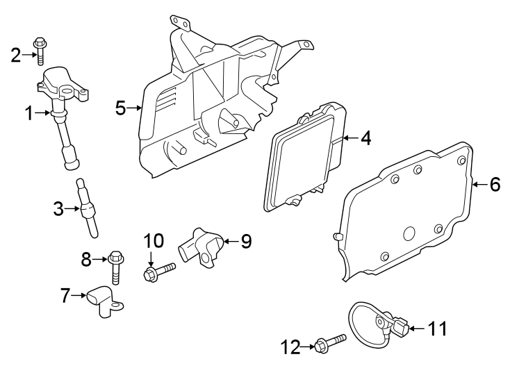 Diagram IGNITION SYSTEM. for your Ford Escape  