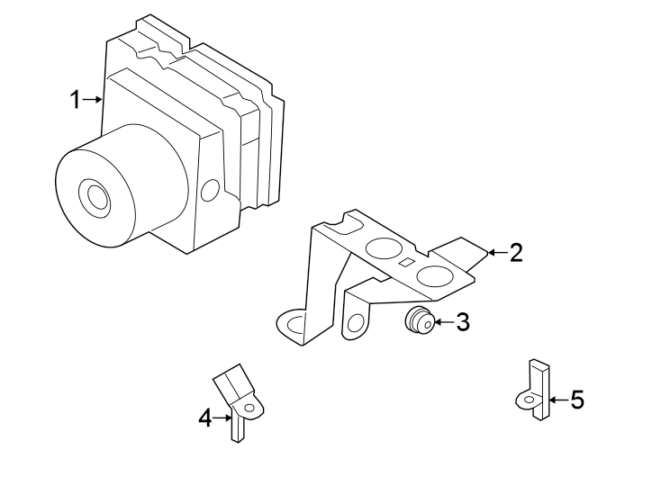 Diagram Abs components. for your 2015 Lincoln MKZ   