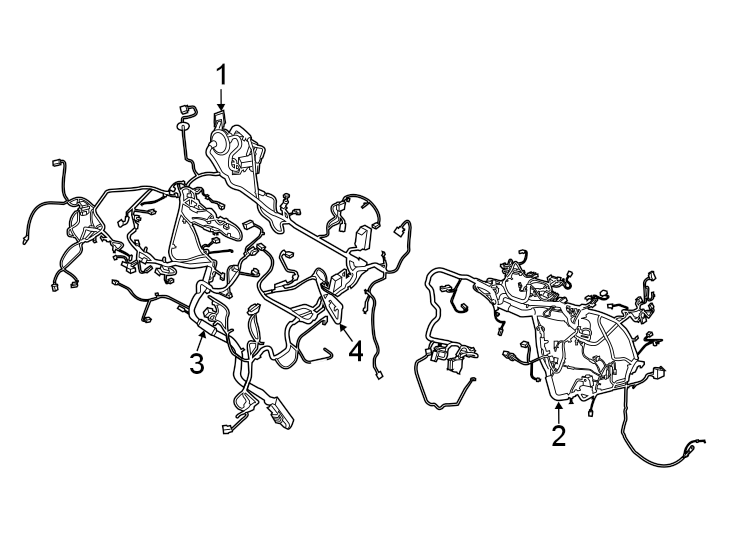 Diagram Wiring harness. for your 2013 Ford F-150   