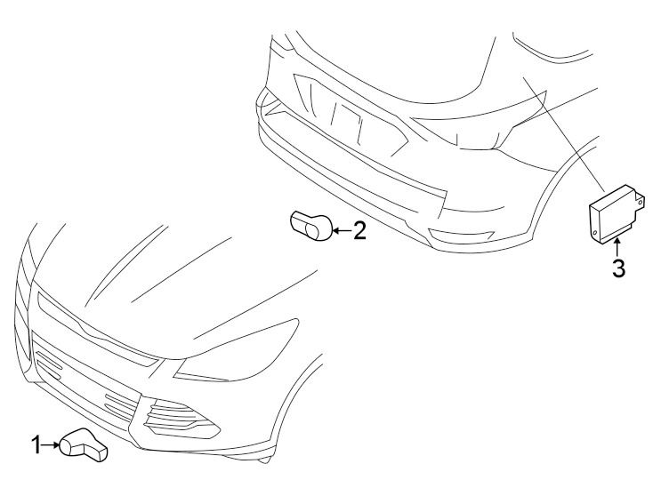 Diagram Electrical components. for your 2020 Ford Escape  SE Sport Utility 