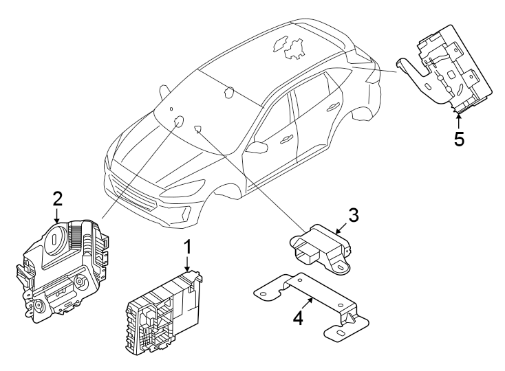 Diagram Electrical components. for your Ford Transit Connect  