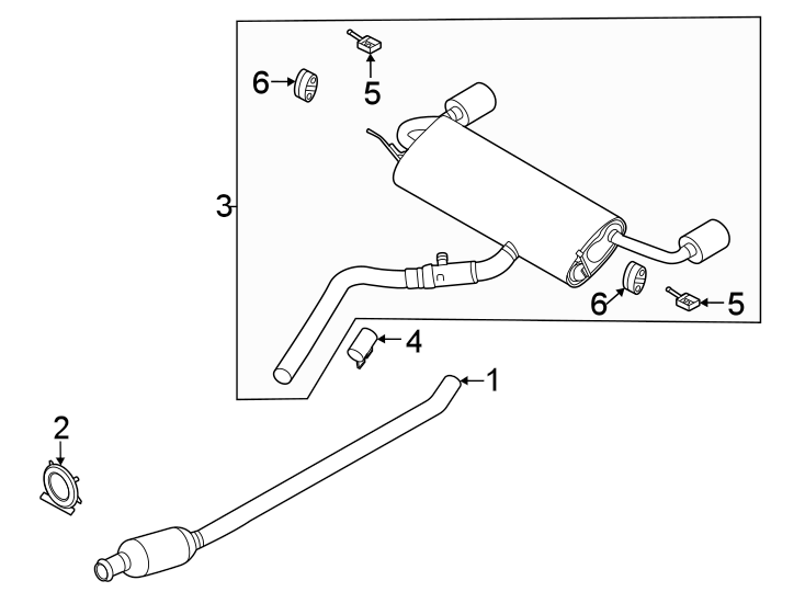 Diagram Exhaust system. Exhaust components. for your 2019 Ford E-350 Super Duty   