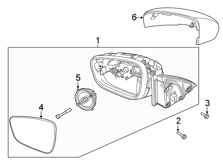 Diagram Front door. Outside mirrors. for your 2023 Ford F-250 Super Duty   