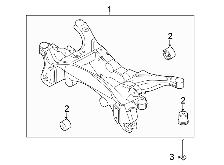 Diagram REAR SUSPENSION. SUSPENSION MOUNTING. for your 2006 Ford Focus   