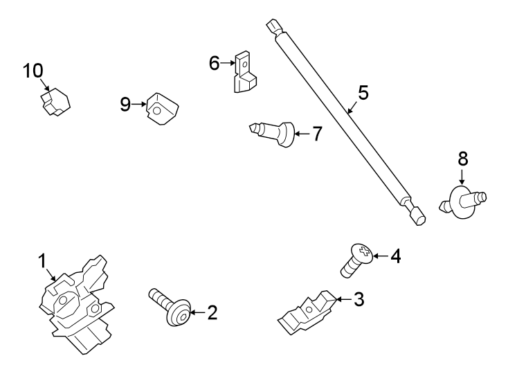 Diagram LOCK & HARDWARE. for your 2004 Ford Explorer   