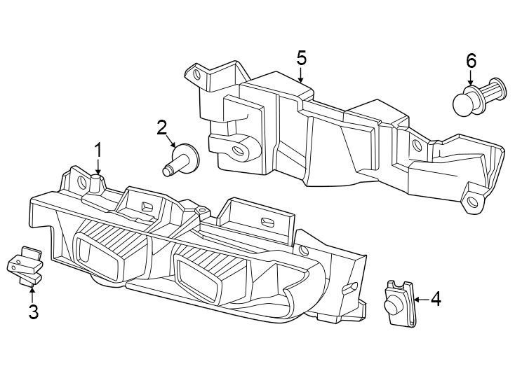 Diagram Front lamps. Fog lamps. for your 2006 Ford F-150 5.4L Triton V8 FLEX A/T 4WD FX4 Standard Cab Pickup Fleetside 