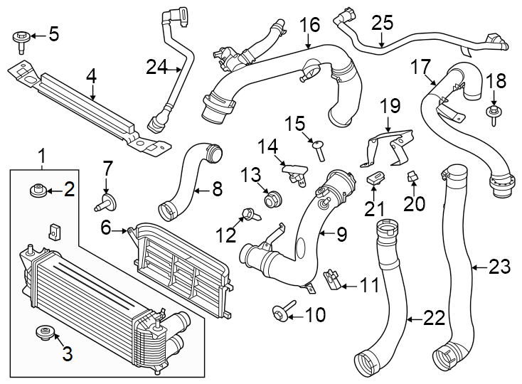 Diagram Intercooler. for your Ford Aerostar  