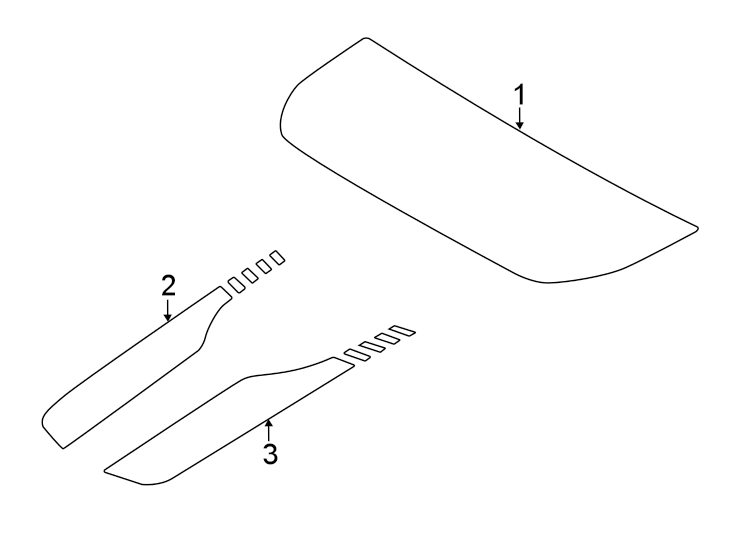 Diagram Hood. Exterior trim. for your Ford Bronco  