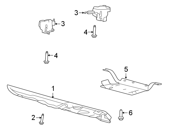 Diagram Frame components. for your 2019 Lincoln MKZ Base Sedan  