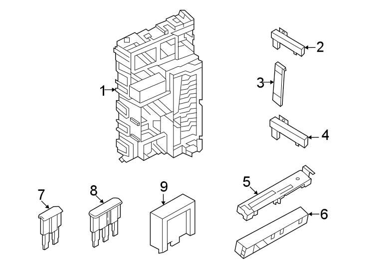 Diagram Keyless entry components. for your 1989 Ford Bronco   