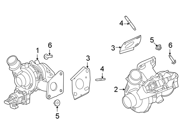 Diagram Turbocharger. for your 2023 Ford Bronco   