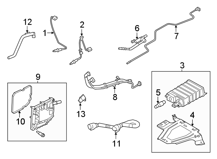 Diagram Emission system. for your 2007 Ford Fusion   