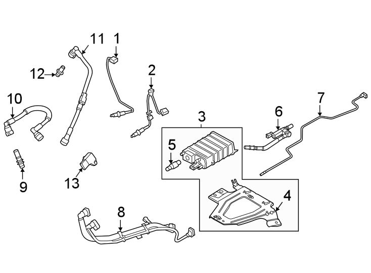 Diagram Emission system. for your 1994 Ford Bronco   