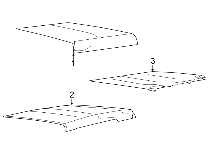 Diagram Roof. Removable soft top. for your 2017 Ford Transit-250  Base Standard Cargo Van 