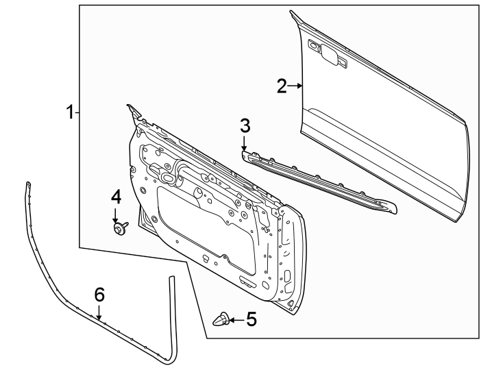 Diagram Door & components. for your 2016 Lincoln MKZ Black Label Sedan  