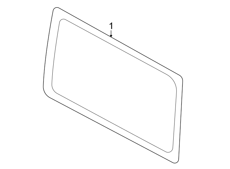 Diagram Quarter panel. Glass. for your Ford Bronco  