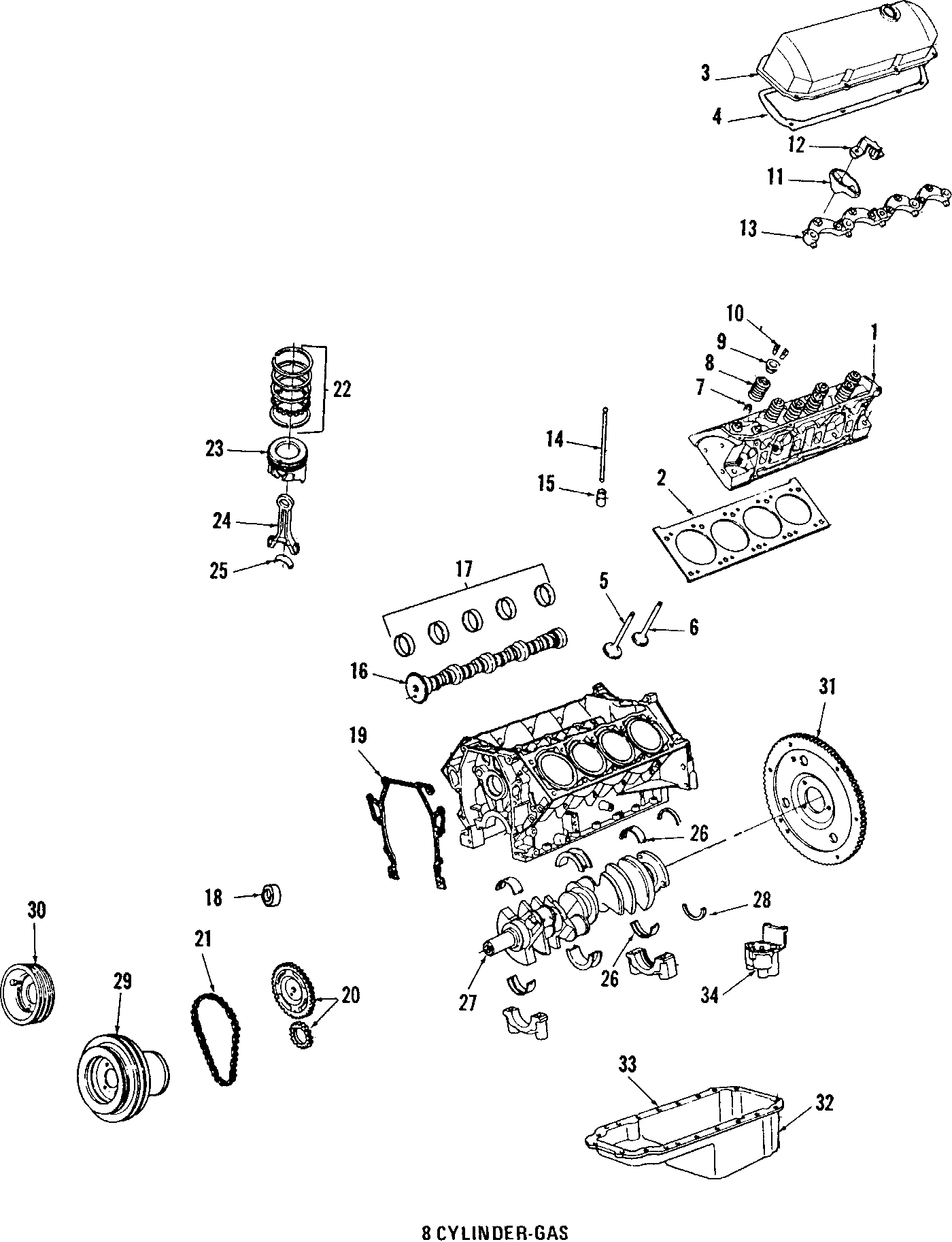 8CAMSHAFT & TIMING. CRANKSHAFT & BEARINGS. CYLINDER HEAD & VALVES. LUBRICATION. PISTONS. RINGS & BEARINGS.https://images.simplepart.com/images/parts/motor/fullsize/MLP040.png