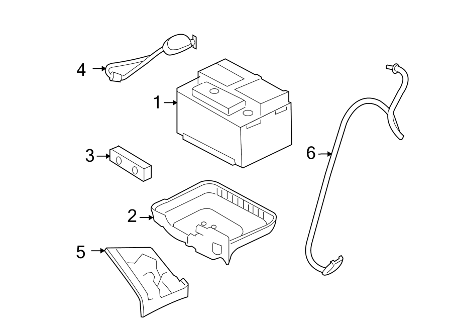 Diagram BATTERY. for your Ford Police Interceptor Utility  