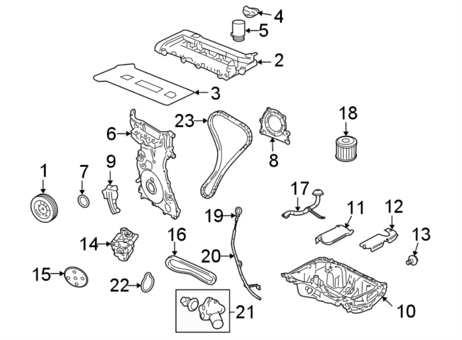 Diagram ENGINE / TRANSAXLE. ENGINE PARTS. for your 1999 Ford F-150 4.2L Triton V6 A/T RWD Base Extended Cab Pickup Fleetside 