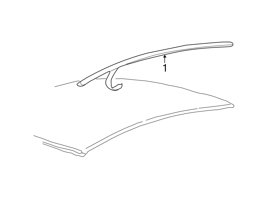 Diagram ROOF. EXTERIOR TRIM. for your Ford Escape  