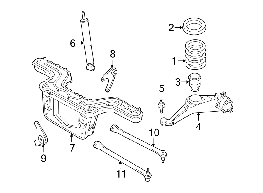 Diagram REAR SUSPENSION. SUSPENSION COMPONENTS. for your 2018 Ford F-150 3.5L EcoBoost V6 A/T 4WD XL Crew Cab Pickup Fleetside 