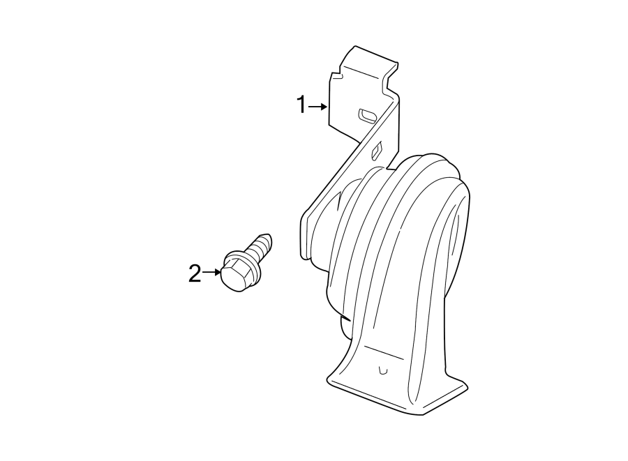 Diagram HORN. for your 2024 Ford Transit-350  Base Cutaway Van 