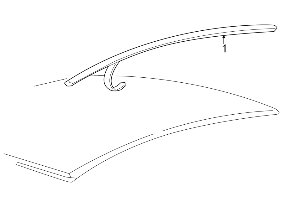 Diagram ROOF. EXTERIOR TRIM. for your Ford Escape  