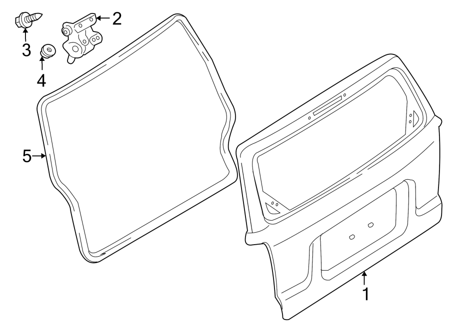 Diagram LIFT GATE. GATE & HARDWARE. for your 2009 Lincoln MKZ   