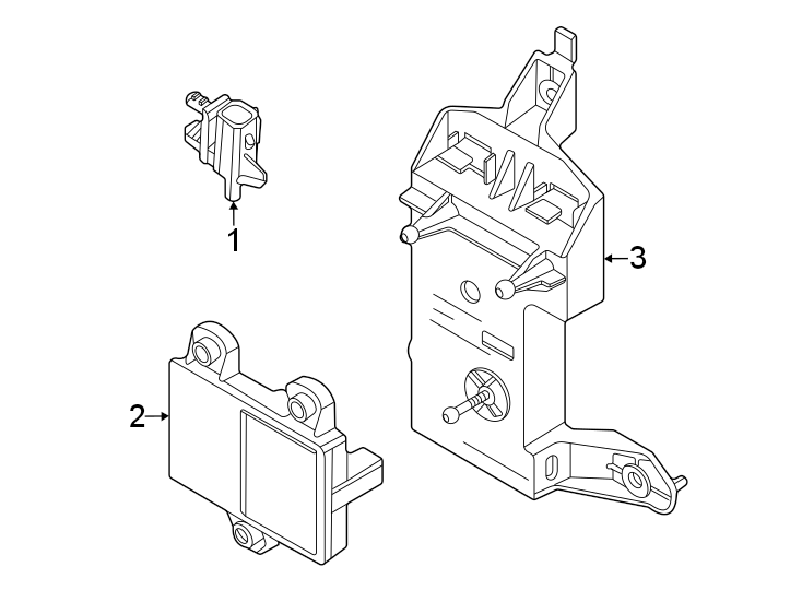 Diagram Front bumper & grille. Electrical components. for your 2024 Ford Maverick   