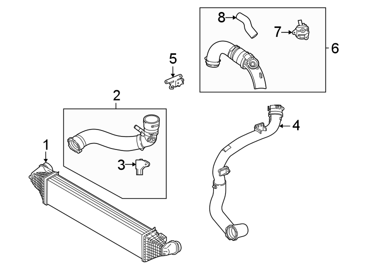 Diagram Intercooler. for your 1993 Ford Bronco   