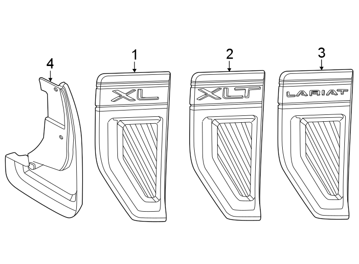 Diagram Fender. Exterior trim. for your Ford Maverick  