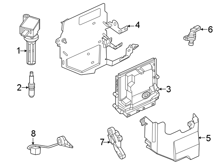 Diagram Ignition system. for your 2023 Ford Maverick   