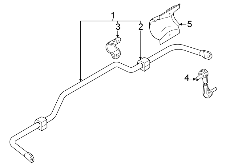 Diagram Rear suspension. Stabilizer bar & components. for your 1998 Ford F-150  Base Standard Cab Pickup Fleetside 