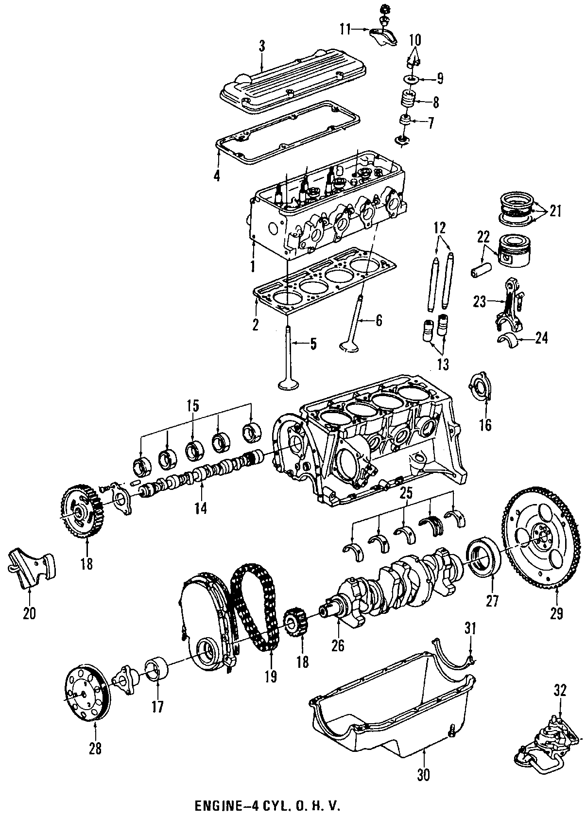 Diagram CAMSHAFT & TIMING. CRANKSHAFT & BEARINGS. CYLINDER HEAD & VALVES. LUBRICATION. PISTONS. RINGS & BEARINGS. for your 2005 Chevrolet Suburban 2500   