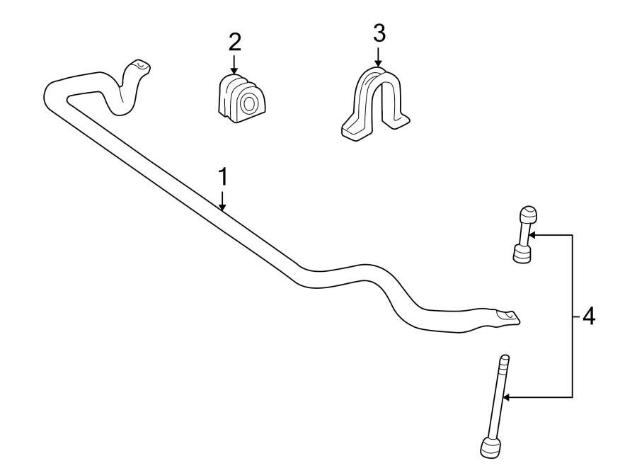 FRONT SUSPENSION. STABILIZER BAR & COMPONENTS. Diagram