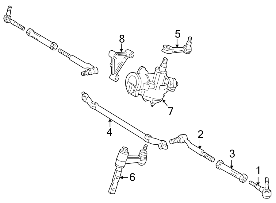 Diagram STEERING GEAR & LINKAGE. for your Mercury