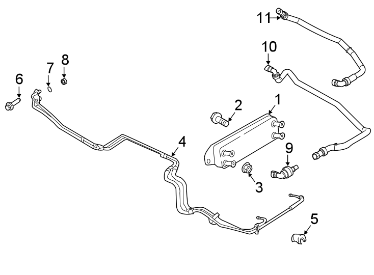 Diagram TRANS OIL COOLER. for your 2020 Lincoln MKZ   