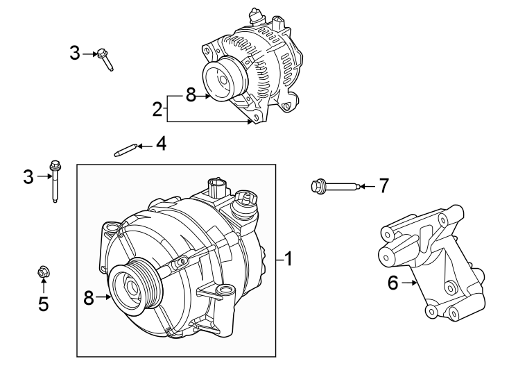 Ford F350 Super Duty Alternator LC3Z10346C Sheehy Ford Lincoln