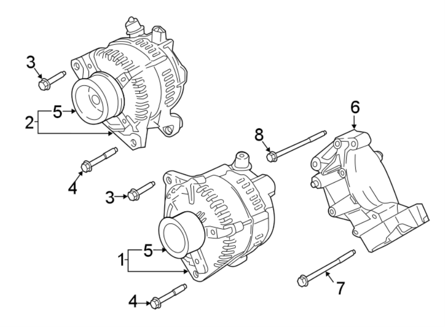 Diagram 6. 7 liter W/DUAL alternators. for your Ford F-350 Super Duty  