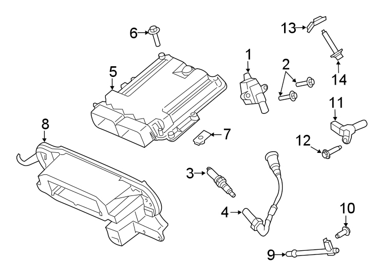 Diagram Ignition system. for your 2018 Lincoln MKZ   