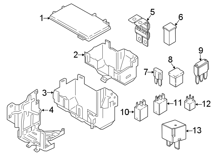 Diagram FUSE & RELAY. for your 2014 Lincoln MKZ   