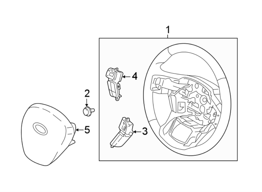 Diagram STEERING WHEEL & TRIM. for your 2010 Ford F-150 5.4L Triton V8 FLEX A/T RWD Lariat Extended Cab Pickup Fleetside 